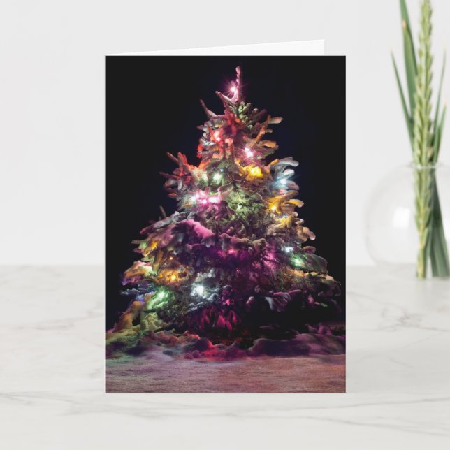 Tarjeta de Bessings del navidad (Anverso)