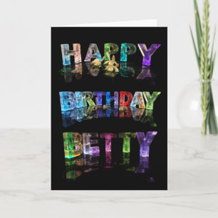 Tarjeta de Betty del feliz cumpleaños