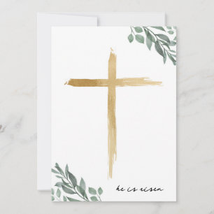 Tarjeta de Biblia de saludo de cruz de Pascua reli