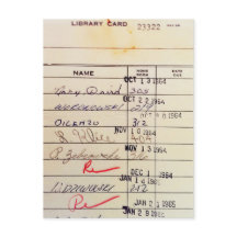 Tarjeta de biblioteca 23322