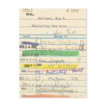 Tarjeta de biblioteca 3503 que explora la luna