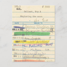 Tarjeta de biblioteca 3503 que explora la luna