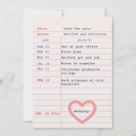 Tarjeta de biblioteca guarda la fecha