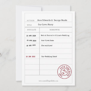 Tarjeta de biblioteca única Guardar la tarjeta de