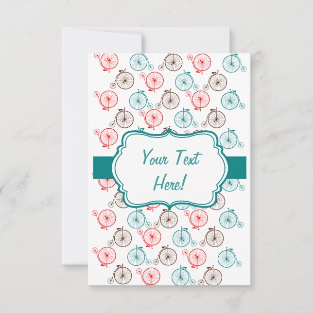 Tarjeta de bicicleta personalizada (Anverso)