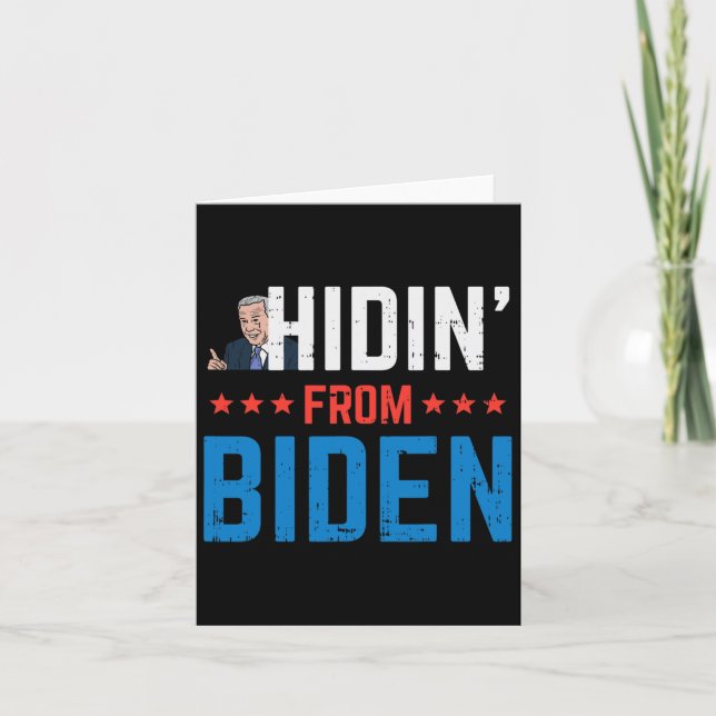 Tarjeta De Biden Anti-biden Harris Creepy Joe Republicano (Anverso)