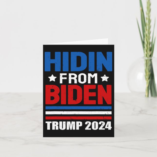 Tarjeta De Biden Kids Men Funny Anti Joe Biden Trump 2002 (Anverso)