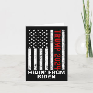 Tarjeta De Biden Niños Hombres Trump 2024 Bandera Anti Joe