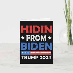 Tarjeta De Biden Trump 2024, una mujer graciosa anti Joe B
