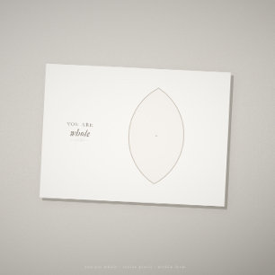 Tarjeta de bienestar de geometría sagrada · estás