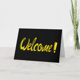 Tarjeta de bienvenida