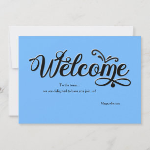Tarjeta de bienvenida