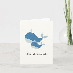 Tarjeta de Bienvenida a Bebé Ballena