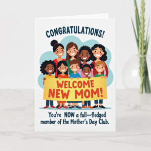 Tarjeta de Bienvenida a Nuevos Padres Felices