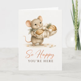 Tarjeta de Bienvenida a tu Nuevo Hogar tan Feliz d