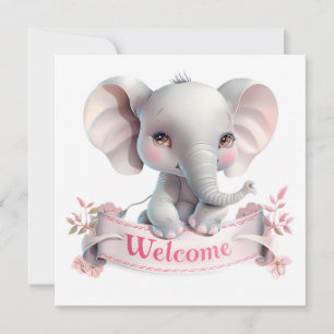 Tarjeta de Bienvenida al Bebé