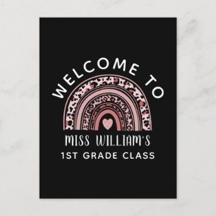 Tarjeta de Bienvenida al Colegio