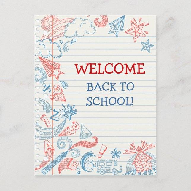 Tarjeta de Bienvenida al Colegio (Anverso)