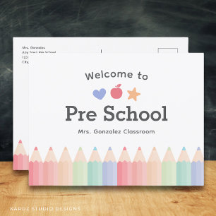 Tarjeta de Bienvenida al Preescolar