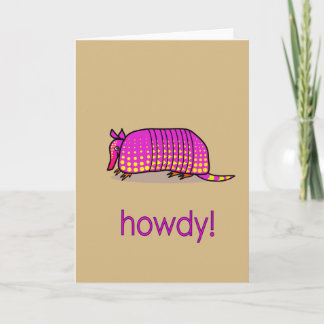 Tarjeta de bienvenida Armadillo