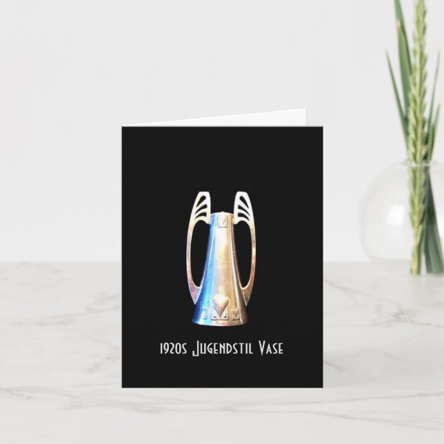 Tarjeta de bienvenida Art Deco (Anverso)