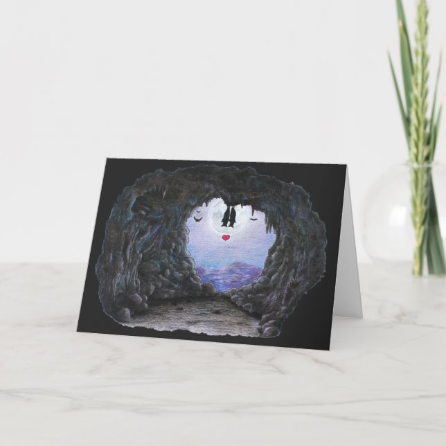 Tarjeta de bienvenida Bat Love / Animal Love (Anverso)