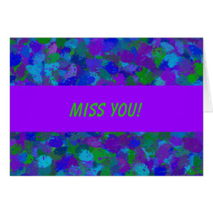 Tarjeta de bienvenida color Peacock