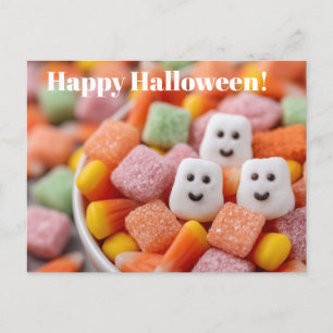 Tarjeta de bienvenida Cute Halloween Tratos