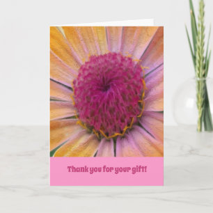 Tarjeta de bienvenida Dahlia rosa y amarilla Flowe
