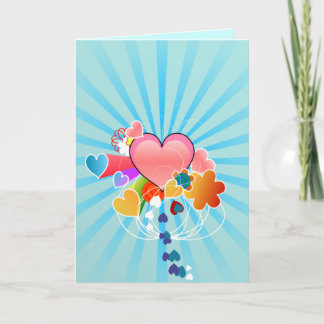 Tarjeta de bienvenida de amor de larga distancia