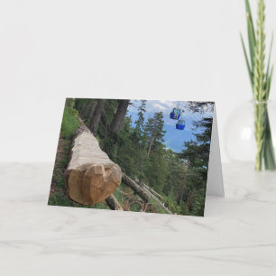 tarjeta de bienvenida de amor en la montaña