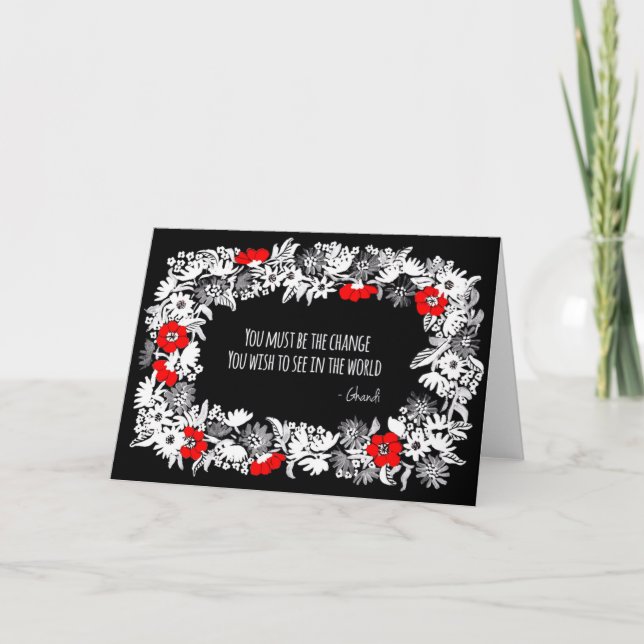 Tarjeta de bienvenida de arte para caridad (Anverso)