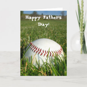 Tarjeta de bienvenida de Béisbol del Día del Padre