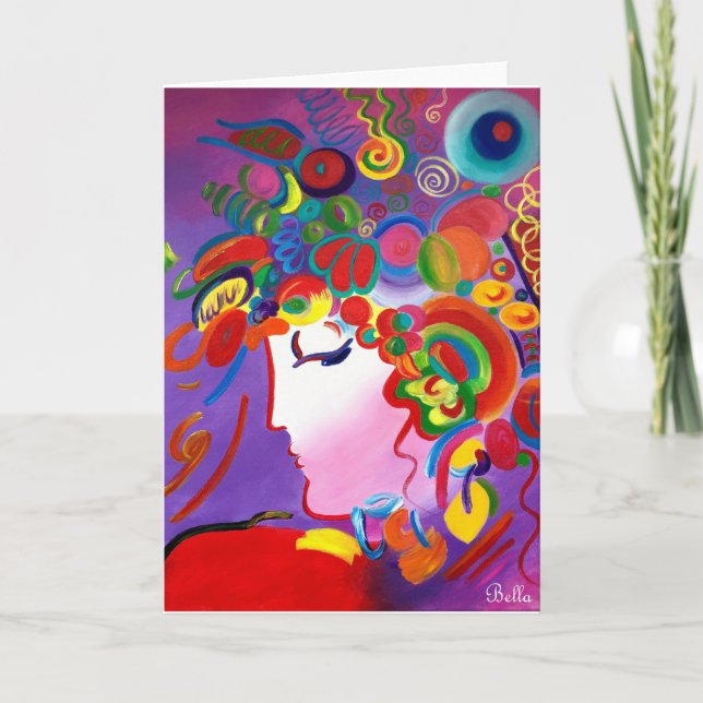 Tarjeta de bienvenida de belleza ruborizante (Anverso)