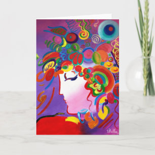 Tarjeta de bienvenida de belleza ruborizante