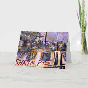 Tarjeta de bienvenida de carne de misterio de orig