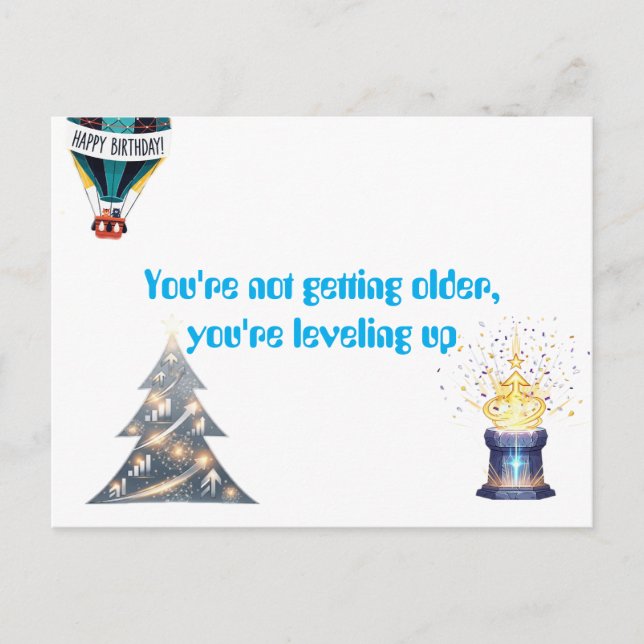 Tarjeta de bienvenida de cumpleaños (Anverso)