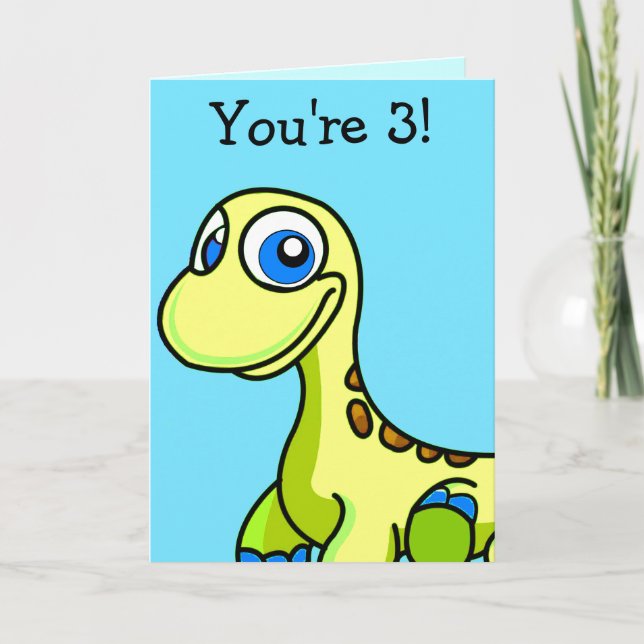 Tarjeta de bienvenida de cumpleaños de Little Foot (Anverso)