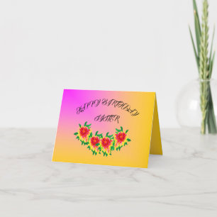 Tarjeta de bienvenida de cumpleaños : Hermana