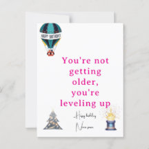 Tarjeta de bienvenida de cumpleaños Idea de regalo