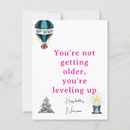 Tarjeta de bienvenida de cumpleaños Idea de regalo