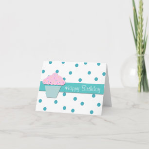 Tarjeta de bienvenida de cumpleaños para pasteles
