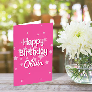 Tarjeta de bienvenida de cumpleaños Retro Bonito R