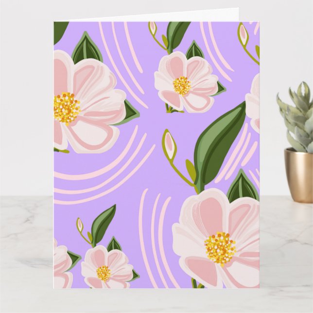 Tarjeta de bienvenida de ducha de flores (Planta pequeña)