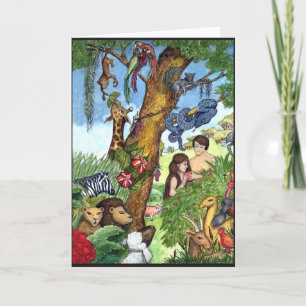 Tarjeta de bienvenida de Garden of Eden