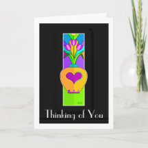 Tarjeta de bienvenida de Heart Ginger Jar
