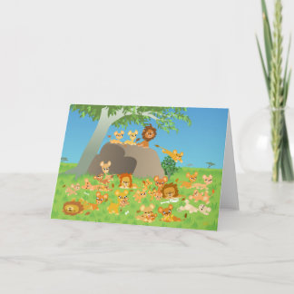 Tarjeta de bienvenida de la familia Cute Personali