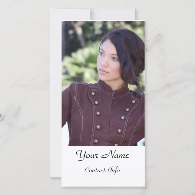 Tarjeta de bienvenida de los actores (Anverso)