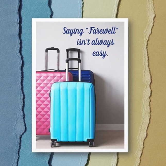 Tarjeta de bienvenida de mensaje de despedida (Subido por el creador)