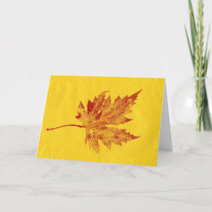 Tarjeta de bienvenida de país "Big Maple Red on Ye